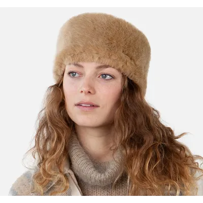 Bandeau Fur Fausse Fourrure Marron Clair - Barts