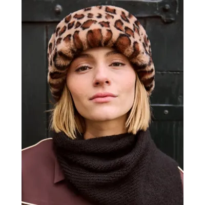 Cherrybush Hat Barts Leopard | Soft & Trendy Faux Fur Reference: 22784| Chapellerie Traclet