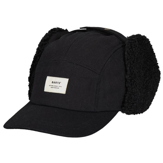 Casquette Hafnar Cache-Oreilles Fausse Fourrure Noire - Barts Casquette Hafnar Cache-Oreilles Fausse Fourrure Noire - Barts