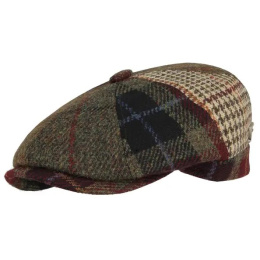 Casquette Faustin Irlandaise Patchwork Laine - Fléchet
