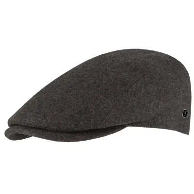 Casquette Plate Armando Laine Anthracite - FLECHET