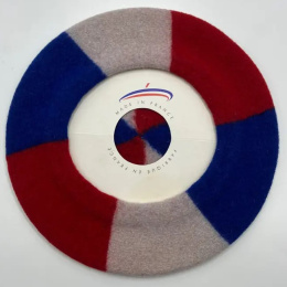 Béret Trio Victoire Brodé Coq Français - Le Béret Français