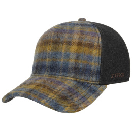 Plano Woolrich Wool Cap Brown & Blue - Stetson