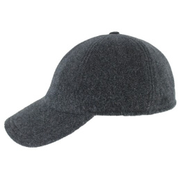 Sympatex Pheasant Wool Anthracite Baseball Cap - Traclet