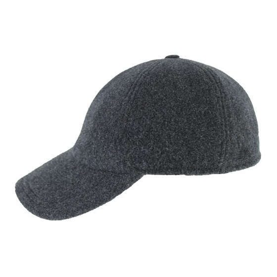 Sympatex Pheasant Wool Anthracite Baseball Cap - Traclet