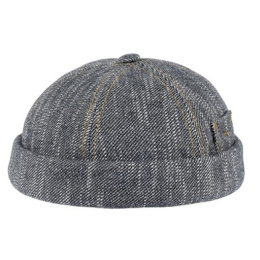 Docker Cooper Dark Denim Cotton Beanie - Mtm
