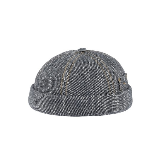 copy of Denim Blue Cotton Docker Cooper Beanie - Mtm