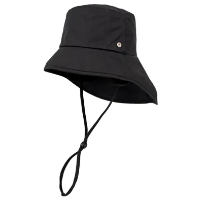 Neck Flap Waterproof Hat Black - balke ref 22838 chapellerie traclet