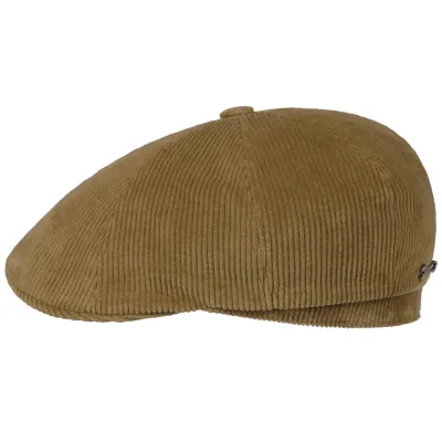 Brooklin Dwayn Beige Corduroy Cap - Stetson Reference: 22846 | Chapellerie Traclet