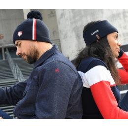 Navy Haute-Savoie Pom Pom Beanie - Le Drapo