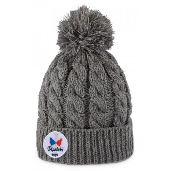 Gstaad Licorice Pompom Beanie - Pipolaki