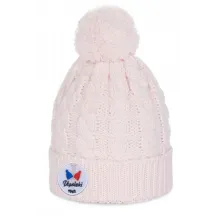 Bonnet à Pompon Gstaad Rose - Pipolaki