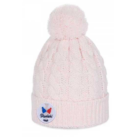 Bonnet à Pompon Gstaad Rose - Pipolaki