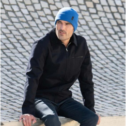 Bonnet à Revers Dulce Bleu Nuit - Pipolaki