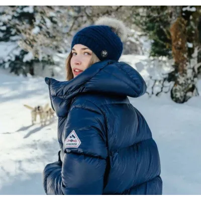 Naiade Navy Pompom Beanie - Pipolaki| ref 13326Chapellerie Traclet