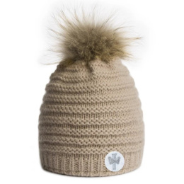Bonnet à Pompon Naiade Beige - Pipolaki