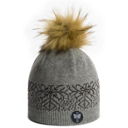Bonnet à Pompon Favara Gris Souris - Pipolaki