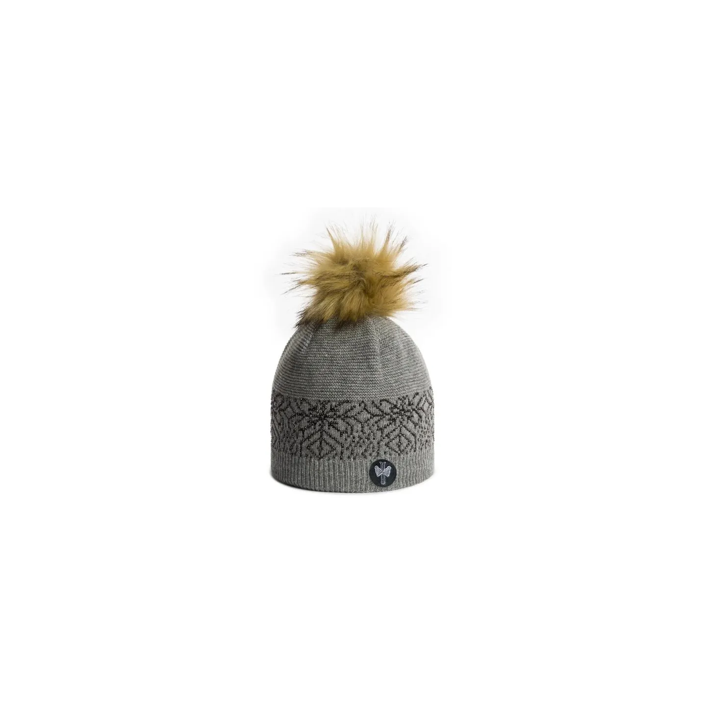 Bonnet à Pompon Favara Gris Souris - Pipolaki