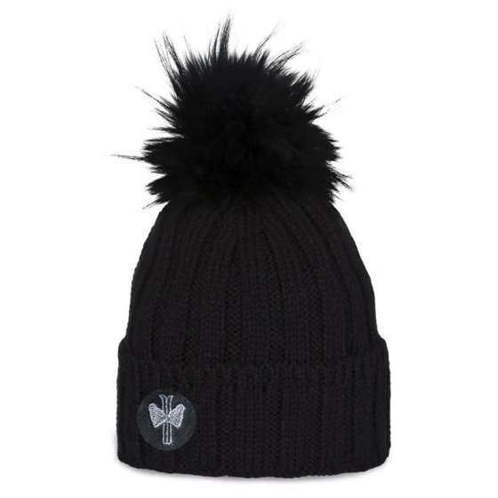 Vancouver Pom-Pom Beanie Black - Pipolaki