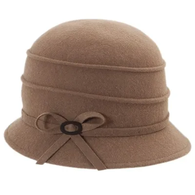 Chapeau Cloche Melody Laine Camel - Traclet