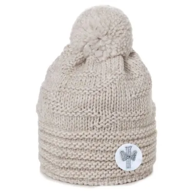 Bonnet à Pompon Delia Beige - Pipolaki