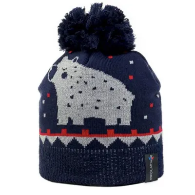 Bonnet Pompon Enfant Cirta Ours Marine - Pipolaki