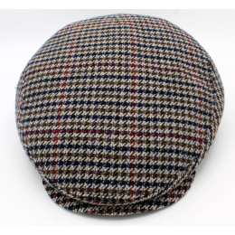 Grey Houndstooth Flat Cap - Traclet