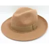 Chapeau Fédora San Salvo Feutre Camel Laine - Traclet