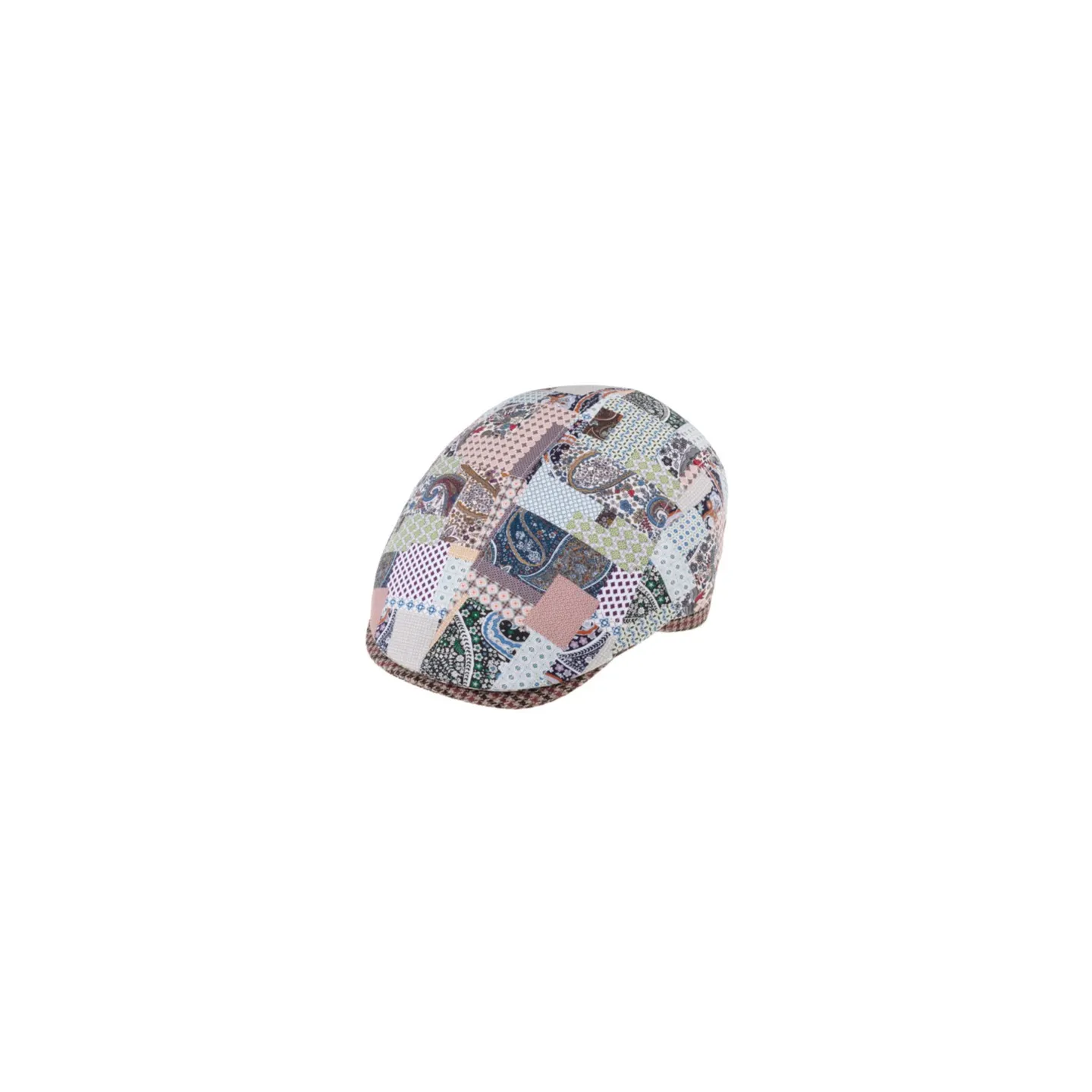 Alvize Beige Paisley Pattern Flat Cap - Traclet Reference: 22889 | Chapellerie Traclet
