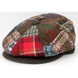Casquette 8 cotes Leopoldo Patchwork Cache-Oreille - Traclet
