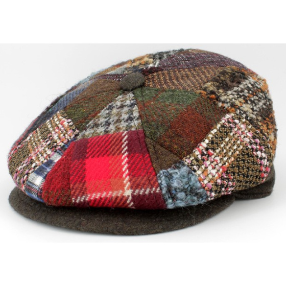 Leopoldo Patchwork 8-Panel Cap with Ear Flaps - Traclet