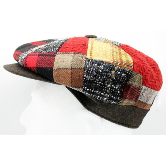 Leopoldo Patchwork 8-Panel Cap with Ear Flaps - Traclet