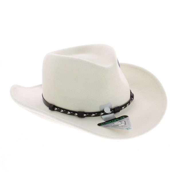 white stetson hat