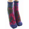 Women's Short Combed Peacock Socks Made in France - Berthe Reference: 22897| Chapellerie Traclet