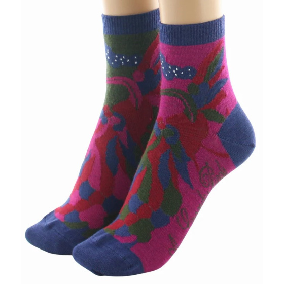 Chaussettes Courtes Femme Peignée Le Paon Made in France - Berthe