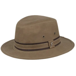 Chapeau Sintra Coton Huilé Imperméable Camel - Flechet