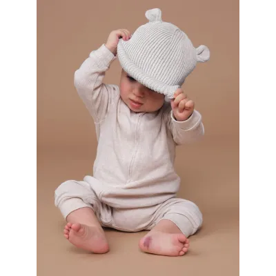Baby Bear Beanie Organic Cotton - Traclet Reference: 22904 | Chapellerie Traclet