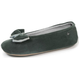 Women's Ballet Slippers Bow Sage - Isotoner