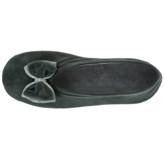 Women's Ballet Slippers Bow Sage - Isotoner