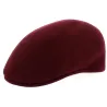 Burgundy Domed Ascot Wool Cap Traclet Reference: 19422 | Traclet Hat Shop