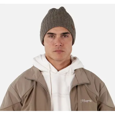 Bonnet Haakon Turnup Laine Taupe - Barts