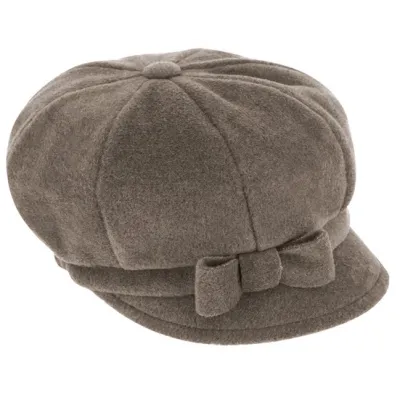 Armel Fleece Taupe Newsboy Cap - Traclet Reference: 22926 | Chapellerie Traclet
