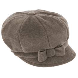 copy of Armel Fleece Newsboy Cap in Burgundy - Traclet