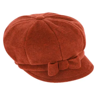 Armel Cinnamon Fleece Newsboy Cap - Traclet Reference: 22929 | Chapellerie Traclet