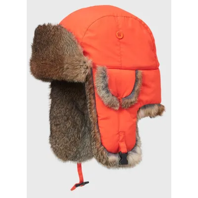 Orange Supplex Mad Bomber Traclet Hunting Ushanka Reference: 7682 | Traclet Hat Shop