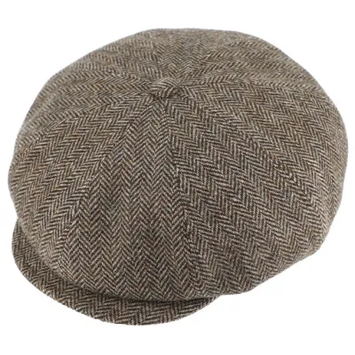 Andria Virgin Wool Taupe Irish Cap - Traclet Reference: 22932| Chapellerie Traclet