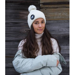 Polar Pompom Beanie Merino Wool - Super Yellow