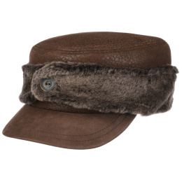 Army Cap Brown Lambskin - Stetson