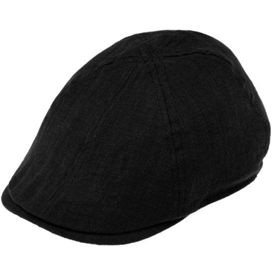 Casquette Yelding Bec De Canard Lin Noire - Traclet