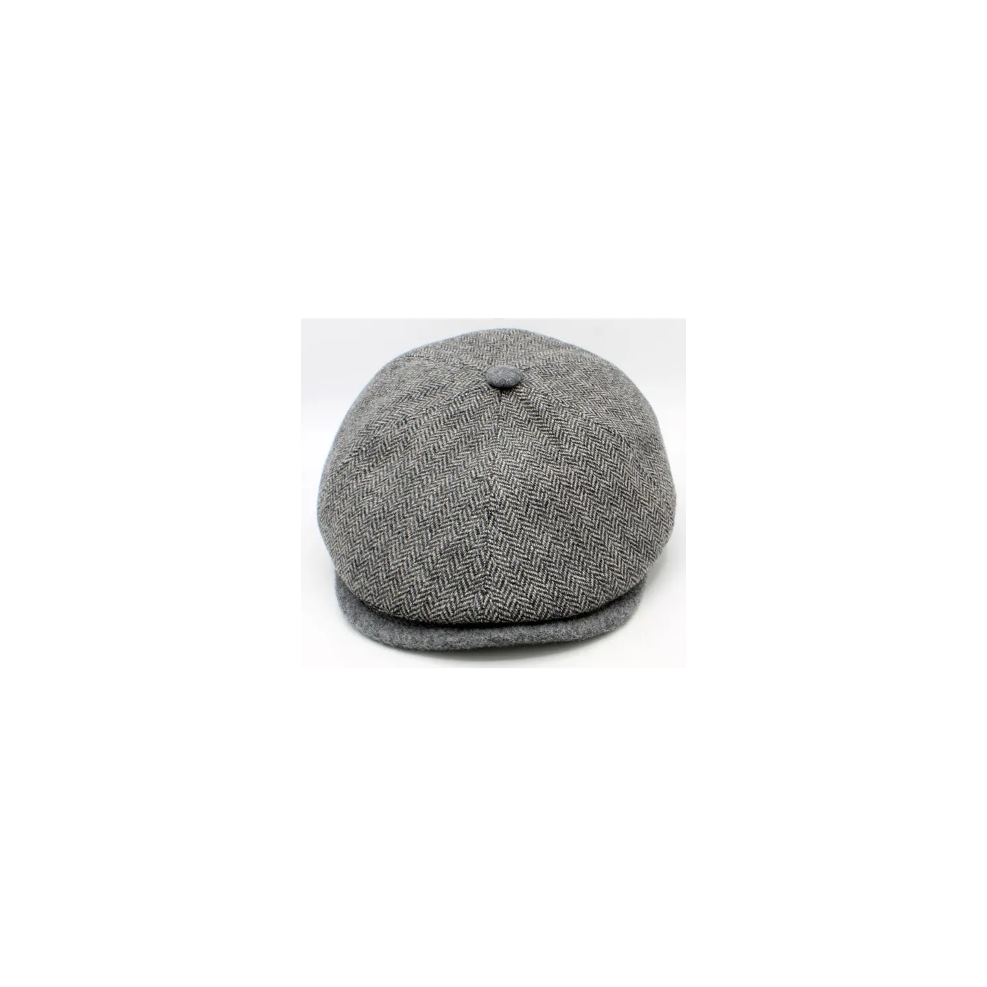 Catanzaro Grey Herringbone Cap – Traclet Elegance Reference: 22946 | Chapellerie Traclet